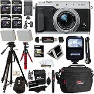 Ritz Camera Fujifilm X30 12 MP Digital Camera with 3.0-Inch LCD (Silver) + 4 32GB + Polaroid 72 Tripod + 2 Spare Batteries + Bag + Flash + Cleaning Kit + Screen Protector + Memory Card Wallet