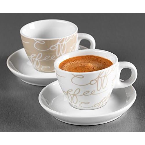  Ritzenhoff & Breker Espresso-Set Cornello, 4-teilig, Creme, 80ml