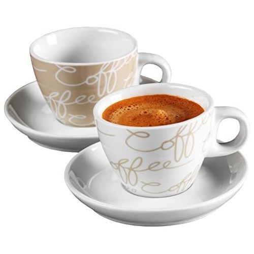  Ritzenhoff & Breker Espresso-Set Cornello, 4-teilig, Creme, 80ml