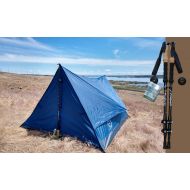 River Country Products Trekker Tent 2.2 Combo with Trekking Poles, Two Person Trekking Pole Backpacking Tent with Trekking Poles