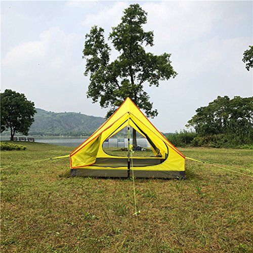  River Survivalist Lightest Two Person Trekking Pole Tents-Reduce Weight for Camping in 4 Seasons