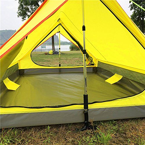  River Survivalist Lightest Two Person Trekking Pole Tents-Reduce Weight for Camping in 4 Seasons