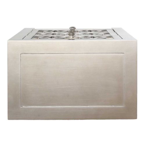  River of Goods Contemporary Glam Slam 3 Drawer Cabinet, 25.75/Medium, Pewter