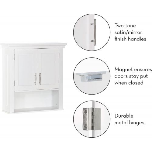  RiverRidge Somerset Collection Two-Door Wall Cabinet, White