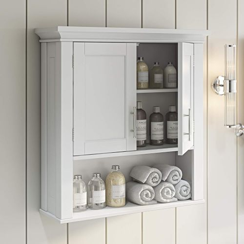  RiverRidge Somerset Collection Two-Door Wall Cabinet, White