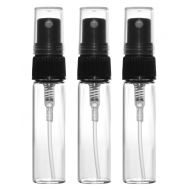 Riverrun Set of 100 Perfume Atomizers Black Fine Mist Sprayer Glass Bottle 4ml .14 oz (Set of 100 Sprayers)