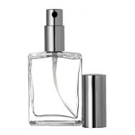 Riverrun Perfume/Cologne Atomizer Empty Refillable Glass Bottle Fine Mist Sprayer 15ml 1/2 oz (Set of 10 - Silver)