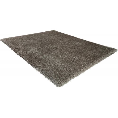  Rivet Shaggy Short Rug, 77 x 97, Taupe