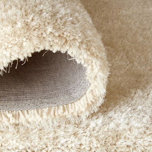  Rivet Shaggy Short Rug, 77 x 97, Taupe