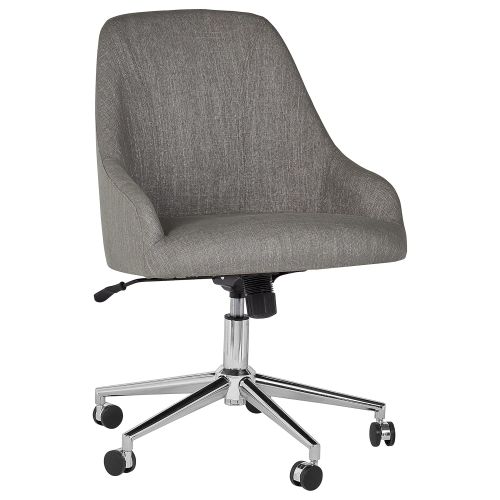  Rivet Contemporary Office Chair, 33-36, GreyChrome