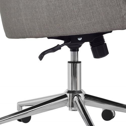  Rivet Contemporary Office Chair, 33-36, GreyChrome