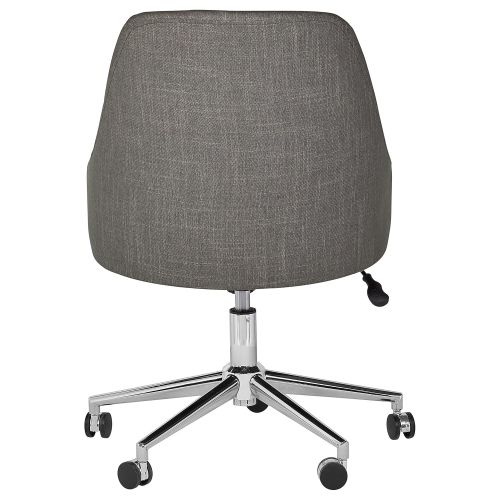  Rivet Contemporary Office Chair, 33-36, GreyChrome