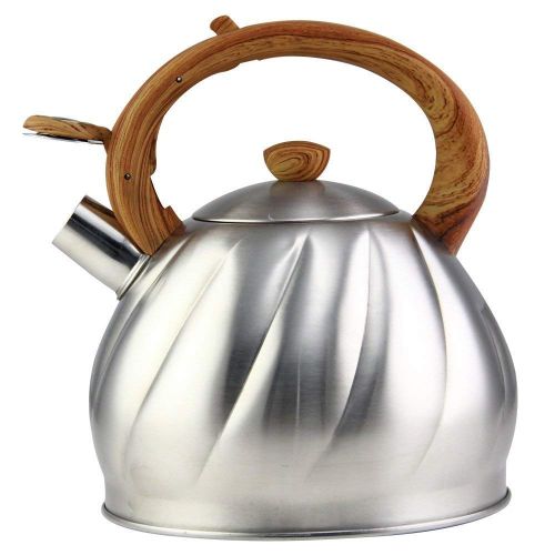  Riwendell Tea Kettle 2.1 Quart Whistling Stainless Steel Stove Top Teapot (GS-04044AHY-2.0 L)