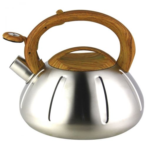  Riwendell Stainless Steel Whistling Tea Kettle 2.6-Quart StoveTop Kettle Teapot (GS-04038B-2.5L)
