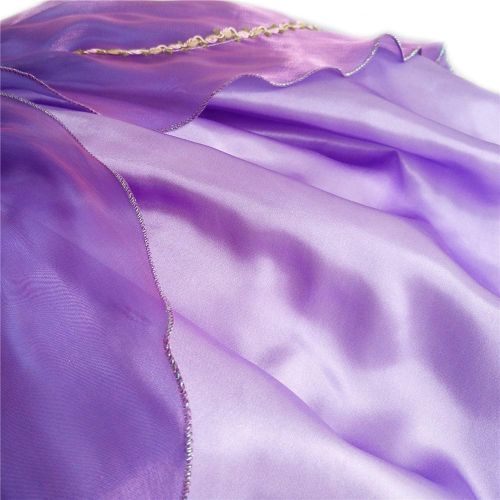  Rizoo Little Girls Fancy Short Sleeve Summer Dresses Princess Rapunzel Costumes Birthday Party Evening Dress up