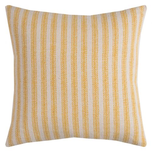  Rizzy Home Ticking Stripe Cotton with Zipper Closer Decorative Throw Pillow, 20 x 20