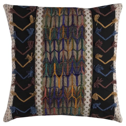  Rizzy Home Decorative Poly Filled Throw Pillow Tribal 20X20 Black