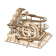 Rowood 3D Wooden Marble Run Puzzle Craft Toy, Gift for Adults & Teen Boys Girls, Age 14+, DIY Model Building Kits - Waterwheel Coaster