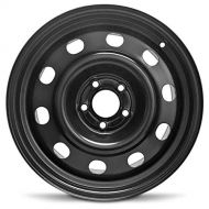 Road Ready Wheels Road Ready Car Wheel For 2006-2011 Ford Crown Victoria 17 Inch 5 Lug Black Steel Rim Fits R17 Tire - Exact OEM Replacement - Full-Size Spare