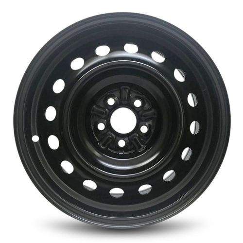  Road Ready Wheels Road Ready Car Wheel For 2003-2008 Toyota Matrix Pontiac Vibe 16 Inch 5 Lug Black Steel Rim Fits R16 Tire - Exact OEM Replacement - Full-Size Spare