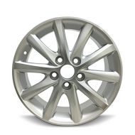 Road Ready Wheels Road Ready Car Wheel For 2010-2011 Toyota Camry 16 Inch 5 Lug Silver Aluminum Rim Fits R16 Tire - Exact OEM Replacement - Full-Size Spare