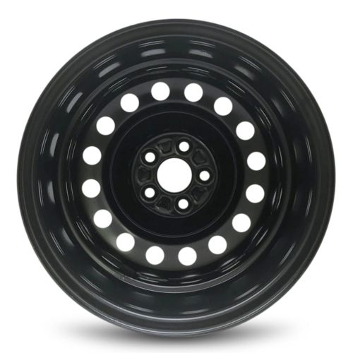  Road Ready Wheels Road Ready Car Wheel For 2009-2019 Toyota Corolla 15 Inch 5 Lug Black Steel Rim Fits R15 Tire - Exact OEM Replacement - Full-Size Spare
