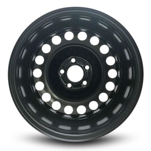  Road Ready Wheels Road Ready Car Wheel For 2005-2008 Pontiac G6 16 Inch 5 Lug Black Steel Rim Fits R16 Tire - Exact OEM Replacement - Full-Size