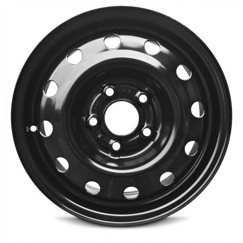  Road Ready Wheels Road Ready Car Wheel For 2011-2017 Jeep Patriot 2013-2017 Jeep Compass 16 Inch 5 Lug Black Steel Rim Fits R16 Tire - Exact OEM Replacement - Full-Size Spare