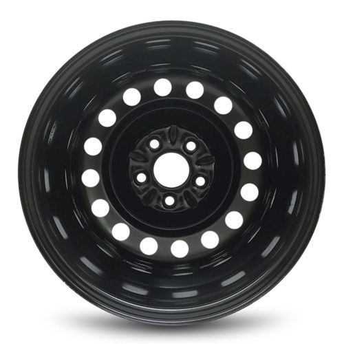  Road Ready Wheels Road Ready Car Wheel For 2004-2008 Toyota Solara 2004-2010 Toyota Sienna 16 Inch 5 Lug Black Steel Rim Fits R16 Tire - Exact OEM Replacement - Full-Size Spare