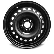 Road Ready Wheels Road Ready Car Wheel For 2014-2018 Jeep Cherokee 17 Inch 5 Lug Black Steel Rim Fits R17 Tire - Exact OEM Replacement - Full-Size Spare
