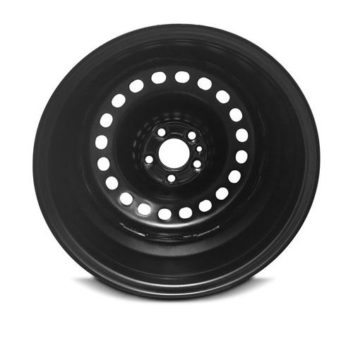  Road Ready Wheels Road Ready Car Wheel For 2014-2018 Jeep Cherokee 17 Inch 5 Lug Black Steel Rim Fits R17 Tire - Exact OEM Replacement - Full-Size Spare