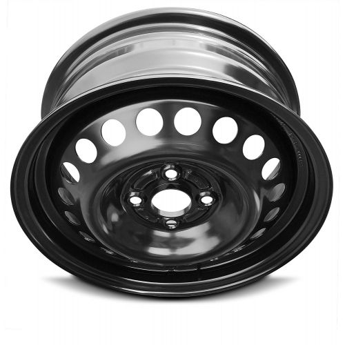  Road Ready Wheels Road Ready Car Wheel For 2012-2014 Honda Insight 15 Inch 4 Lug Black Steel Rim Fits R15 Tire - Exact OEM Replacement - Full-Size Spare