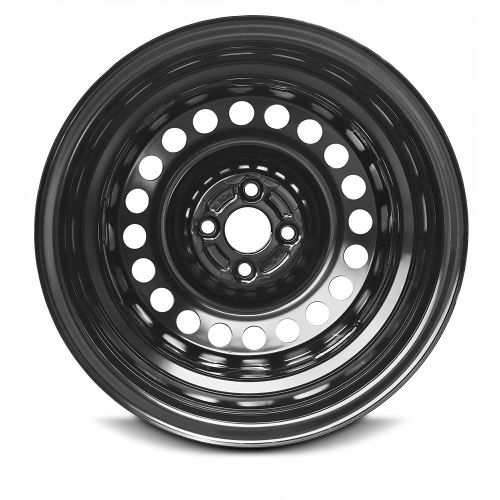  Road Ready Wheels Road Ready Car Wheel For 2012-2014 Honda Insight 15 Inch 4 Lug Black Steel Rim Fits R15 Tire - Exact OEM Replacement - Full-Size Spare