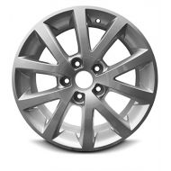 Road Ready Wheels Road Ready Car Wheel For 2010-2016 Volkswagen Jetta 16 Inch 5 Lug Gray Aluminum Rim Fits R16 Tire - Exact OEM Replacement - Full-Size Spare