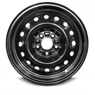 Road Ready Wheels Road Ready Car Wheel For 2008-2010 Hyundai Tucson 2007-2010 Sebring Chrysler 16 Inch 5Lug Black Steel Rim Fits R16 Tire - Exact OEM Replacement - Full-Size Spare