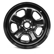 Road Ready Wheels Road Ready Car Wheel For 2013-2019 Ford Taurus Ford Explorer 18 Inch 5 Lug Black Steel Rim Fits R18 Tire - Exact OEM Replacement - Full-Size Spare