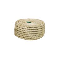 RoadPro RP1302 3-Strand Twisted Sisal Rope, 0.25 x 50 ft.