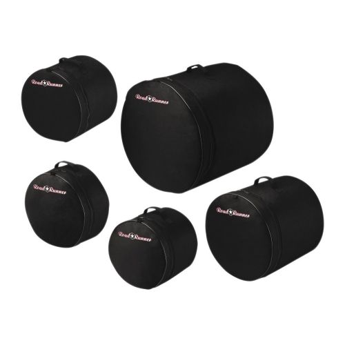  RoadRunner Road Runner 5-Piece Fusion Drum Bag Set Black