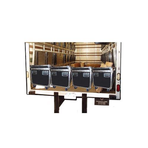  Roadie Products, Inc. Cable Trunk Jumbo Size 48x22 ATA Case - Heavy Duty 3/8 Ply w/Wheels - Extra High - Truck Pack Size