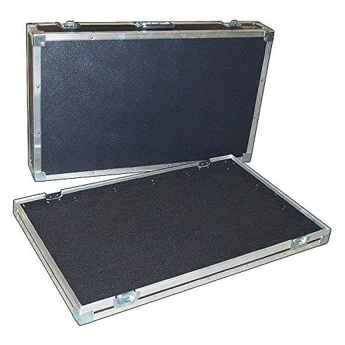  Roadie Products, Inc. Pedal Board Effects Pedal ATA Case - 4 Catch 1/4 Ply Medium Duty - Inside Dimensions 34 x 20 x 6 High