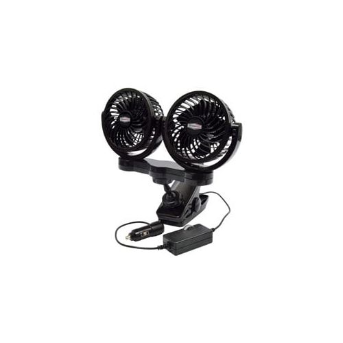  RoadPro RPSC8572 12-Volt Dual Fan with Mounting Clip