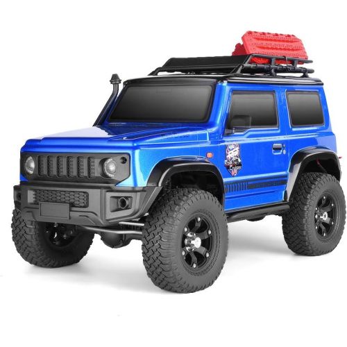  Roadwi RGT RC Crawler 1:10 4wd Crawler Off Road Rock Cruiser RC 4 136100V3 4x4 Waterproof Hobby RC Car Toy for Adults (Blue)