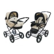 [아마존베스트]Roan Rocco Classic Pram Stroller 2-in-1 with Bassinet and Seat Unit - Pearl