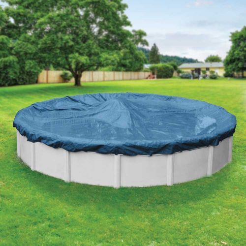  Robelle 3524-4 Super Winter Pool Cover for Round Above Ground Swimming Pools, 24-ft. Round Pool