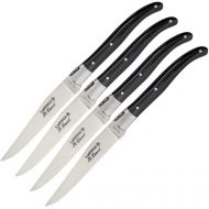 Robert David RDLTC02ACN Laguiole 9.25 Steak Knife Set Black Handles