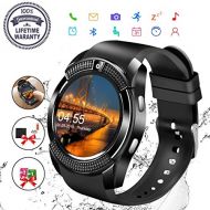 Robesty Smart Watch,Bluetooth Smartwatch Touch Screen Wrist Watch with CameraSIM Card Slot,Waterproof Phone Smart Watch Sports Fitness Tracker Compatible Android Phone iOS Phones for Men