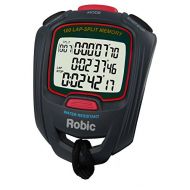 Robic SC-717W 100 Dual Memory Stopwatch, Slate/Red