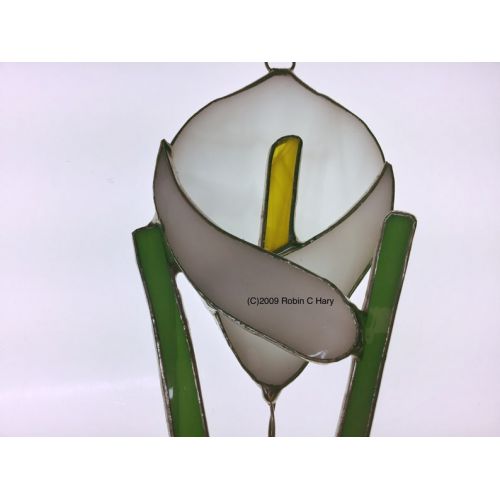  Robinsglassworld Calla Lily Suncatcher