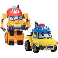 Robocar Poli [2 Pack Mark + Bucky Transforming Robot Toys, 4