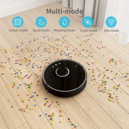  [아마존핫딜][아마존 핫딜] Roborock S5 Robot Vacuum and Mop, Smart Navigating Robotic Vacuum Cleaner with 2000Pa Strong Suction, Wi-Fi & Alexa Connectivity for Pet Hair, Carpet & All Types of Floor